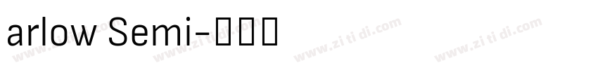 arlow Semi字体转换